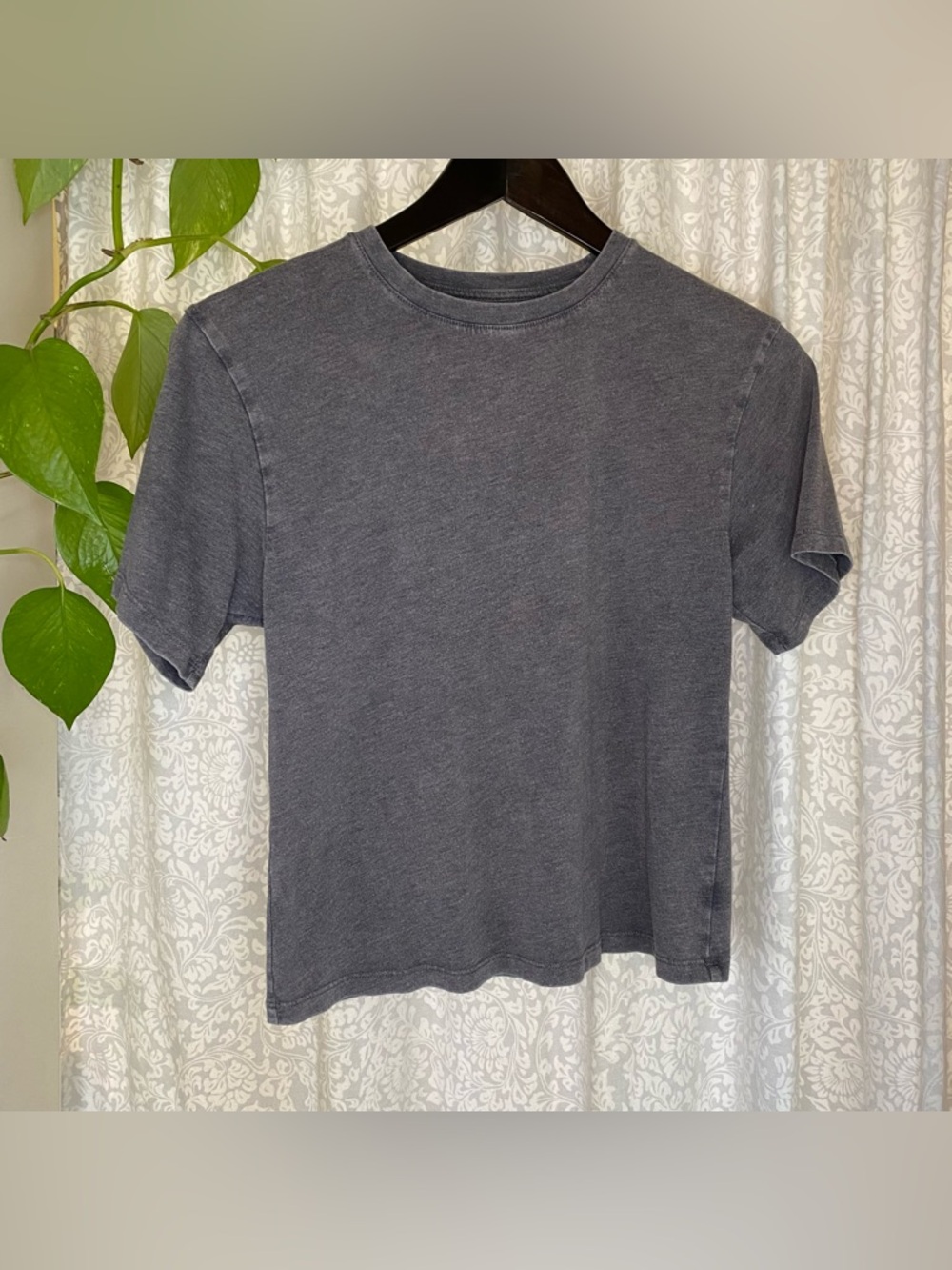 Basic Crewneck Tee — Charcoal Gray